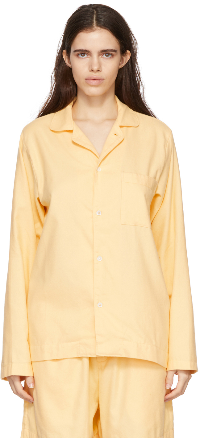 Yellow Flannel Pyjama Shirt