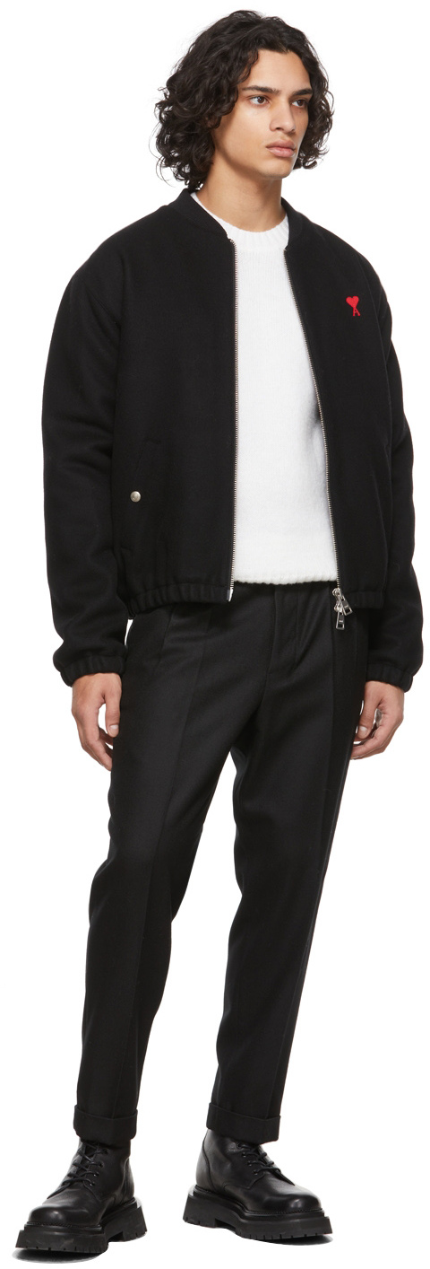 AMI Alexandre Mattiussi Men's Zip Bomber Jacket