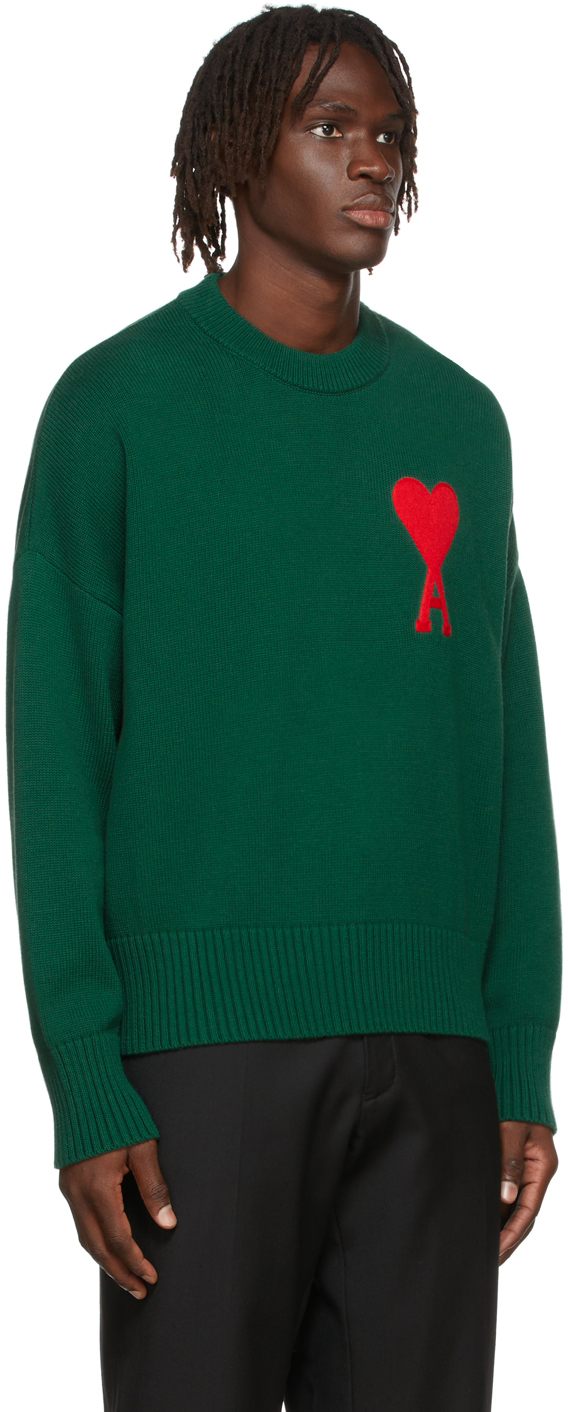 AMI Alexandre Mattiussi Oversize Ami de Cœur Crewneck Sweater | Smart Closet