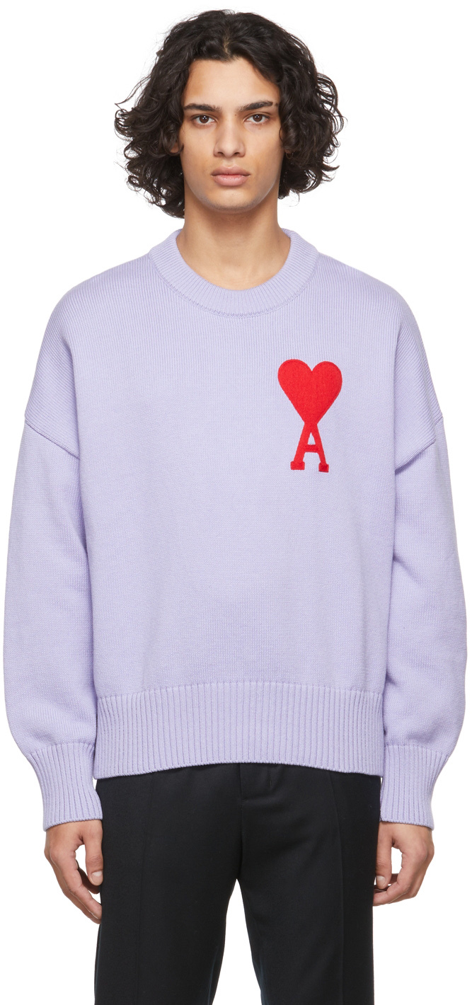 oversize ami de coeur crewneck sweater
