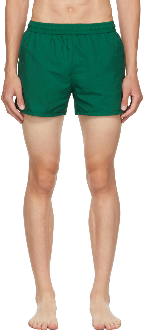 Ssense Uomo Sport & Swimwear Costumi da bagno Pantaloncini da bagno Green Ami de Cœur Swim Shorts 