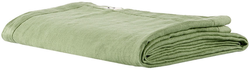 Tekla Green Linen Table Cloth In Ducks Egg