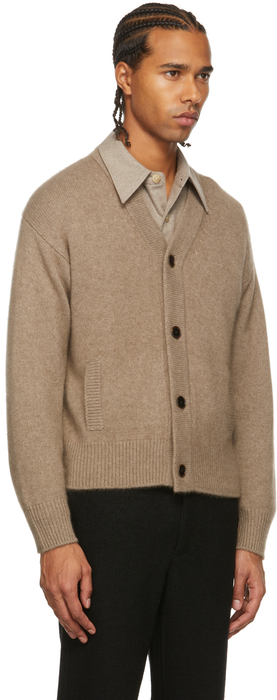 AURALEE Brown Cashmere Knit Cardigan | Smart Closet