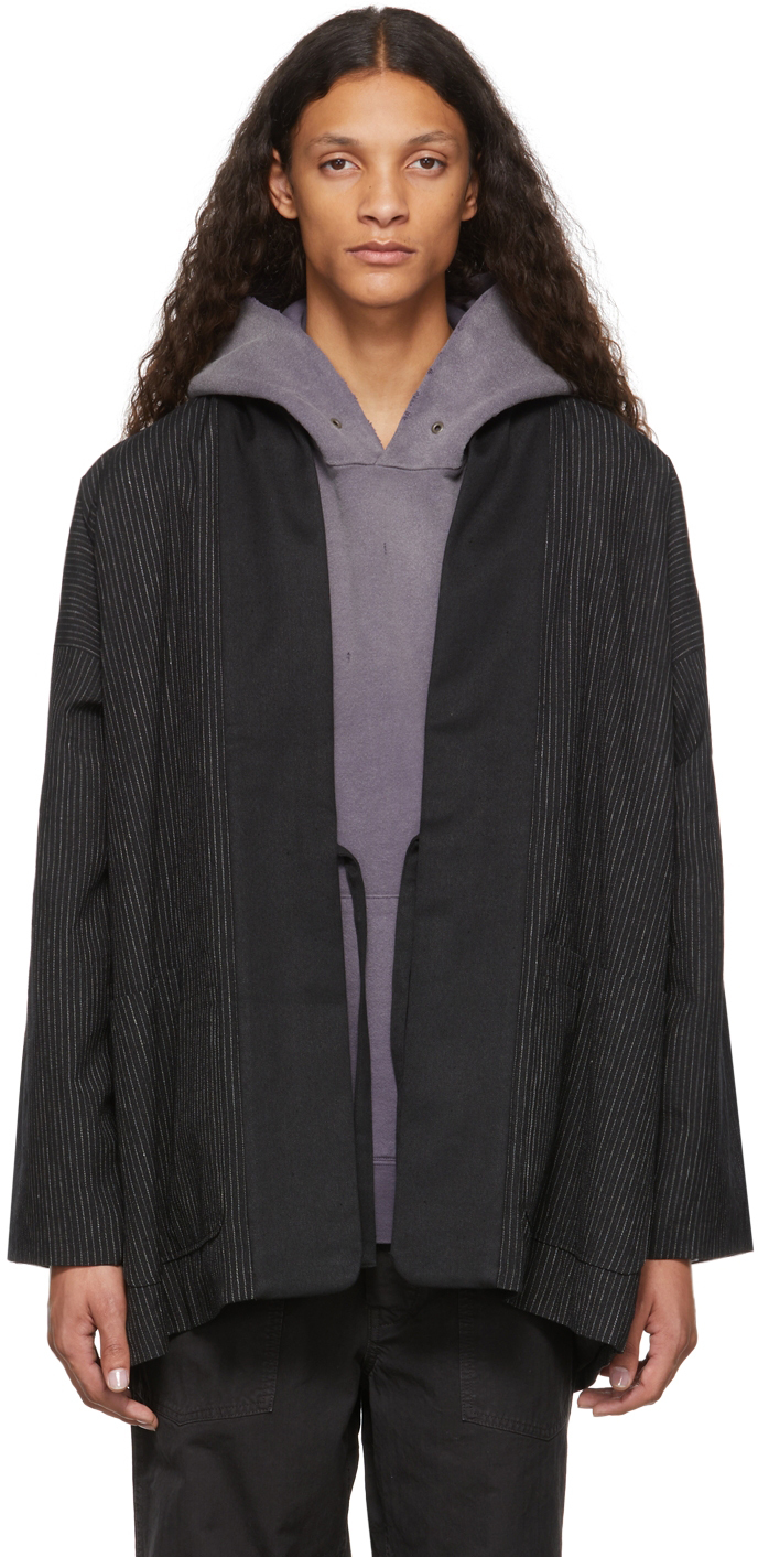 Visvim Black Kiyari Wrap Jacket | Smart Closet