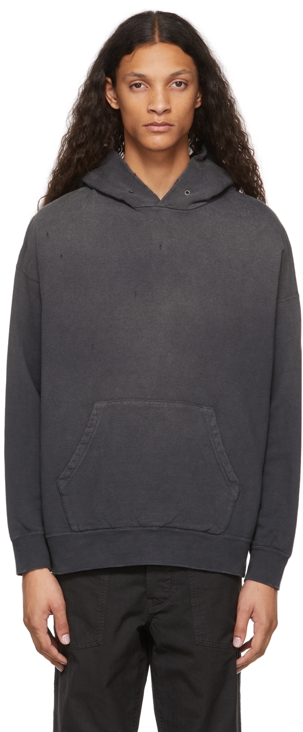 Visvim Black P.O. Crash Jumbo Hoodie | Smart Closet