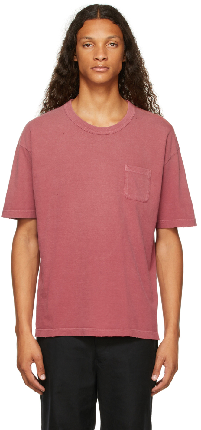 Visvim: Red Jumbo Crash T-Shirt | SSENSE Canada