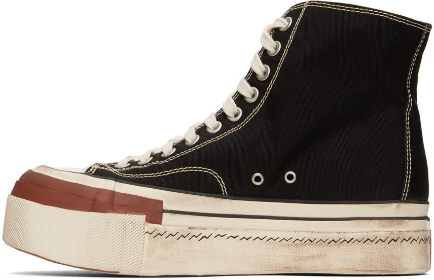 Visvim Black Skagway G. Hi Pattern Sneakers | Smart Closet Visvim Black Skagway G. Hi Pattern Sneakers | Smart Closet