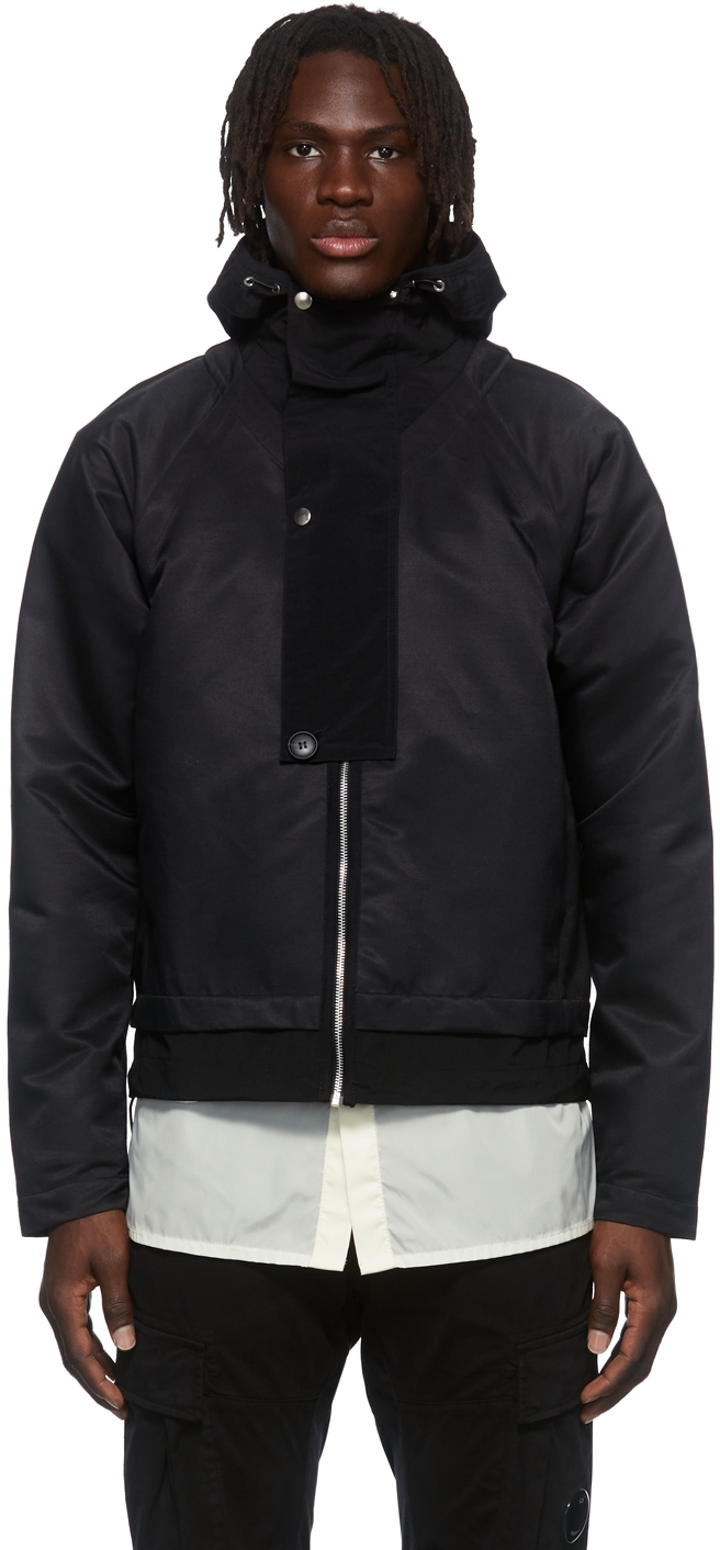 Arnar Már Jónsson Black Paneled Track Jacket | Smart Closet