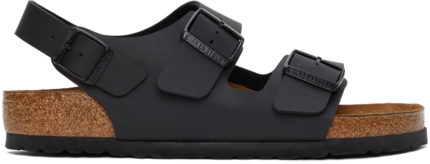 Birkenstock Black Birko-Flor Milano Sandals - 34791