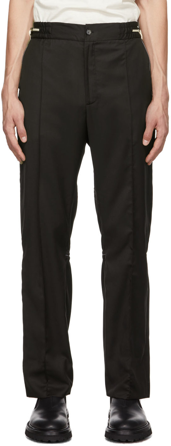 ADYAR: SSENSE Exclusive Black Knit Trousers | SSENSE