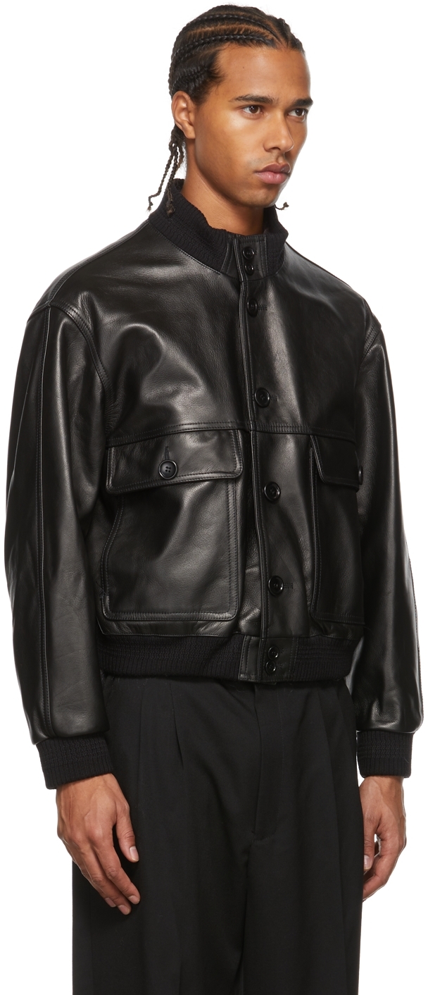 Magliano Black Leather Forever Jacket | Smart Closet