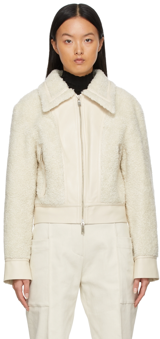 fleece biker jacket womens