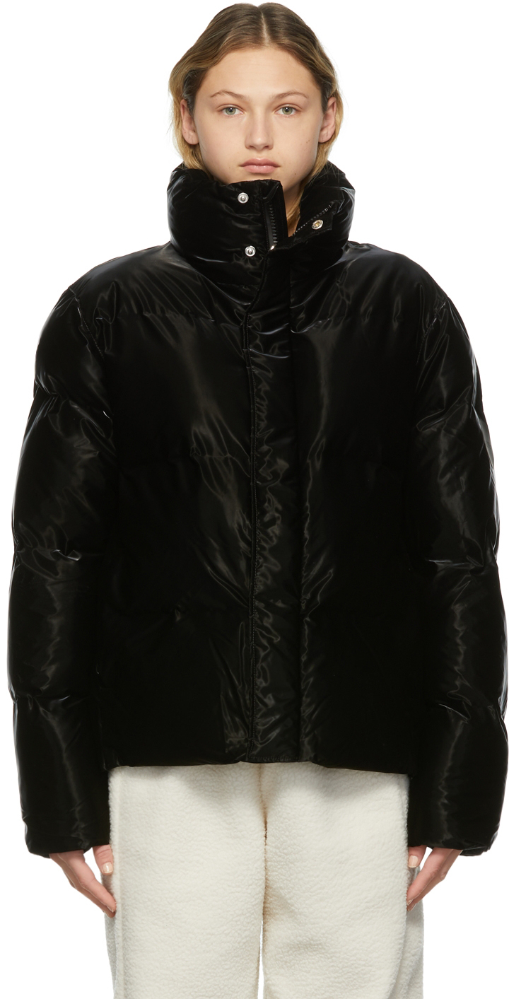 rains long jacket velvet black