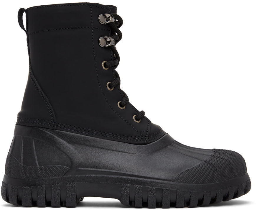 RAINS Black Diemme Edition Anatra Alto High Boots | Smart Closet