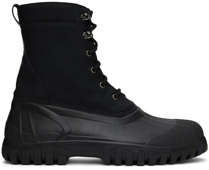 Black Diemme Edition Anatra Boots by RAINS on Sale