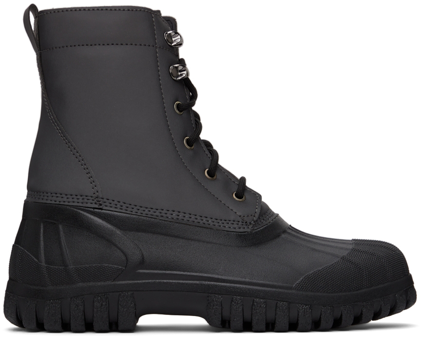 Black Diemme Edition Anatra Boots by RAINS on Sale