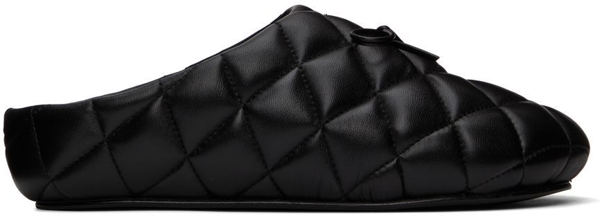 Abra Black Quilted Loafers