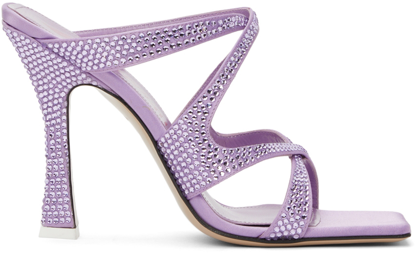 The Attico Purple SUPERATTICO Flora Heeled Sandal