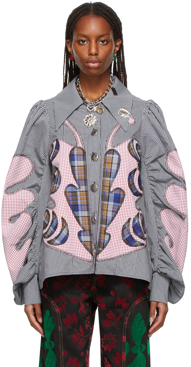 Chopova Lowena Butterfly Appliqué Shirt   Smart Closet
