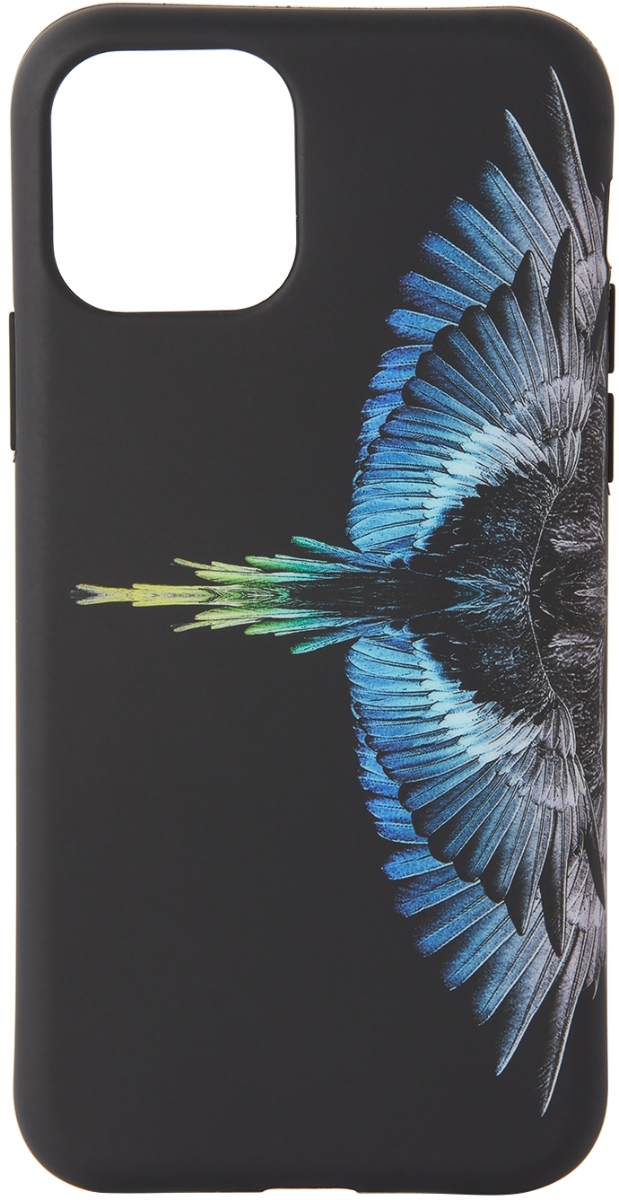 ブラック & ブルー Wings iPhone 11 Pro ケース