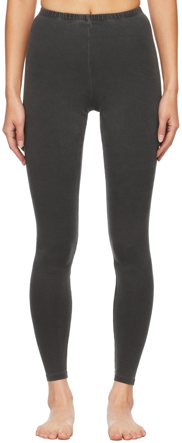 SKIMS: Grey Lounge Life Leggings | SSENSE