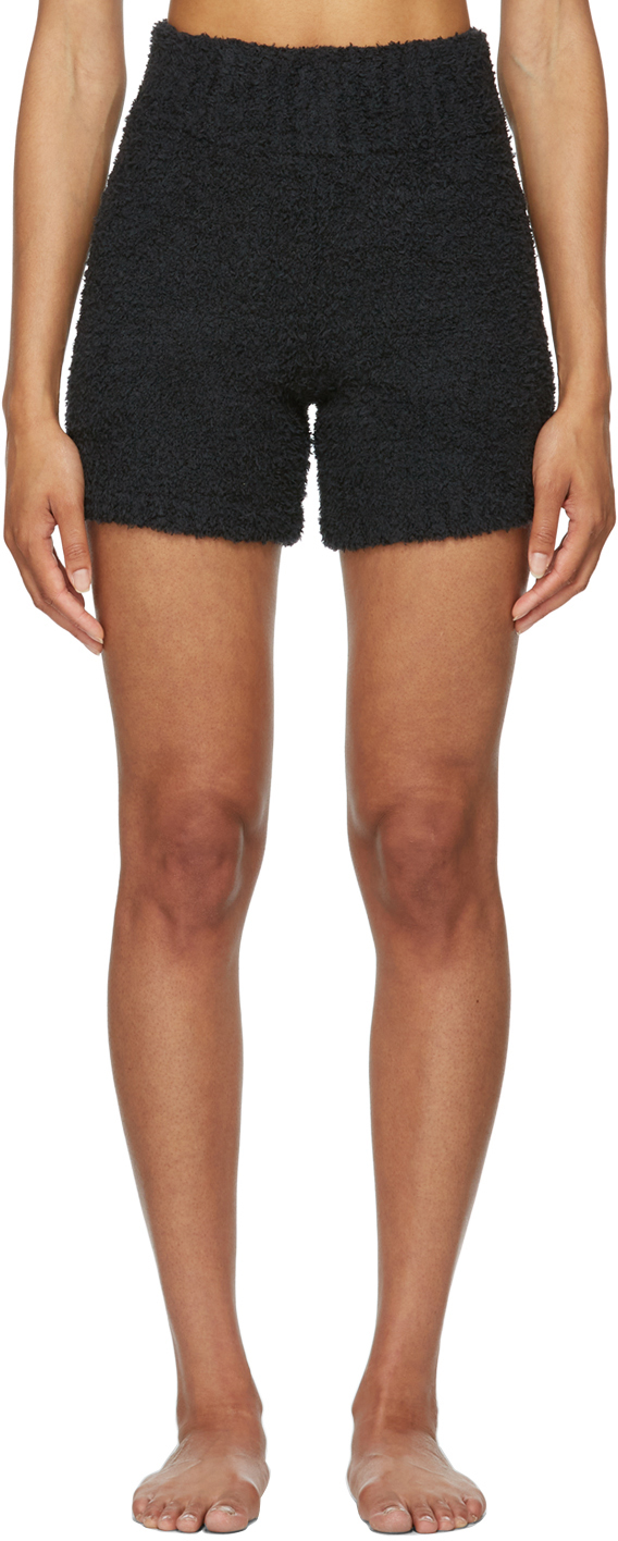 SKIMS: Black Cozy Knit Shorts