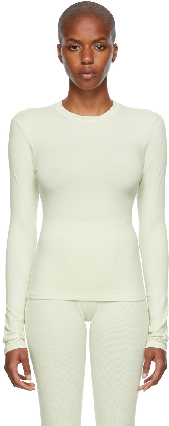 SKIMS Off-White Cotton 2.0 Jersey Long Sleeve T-Shirt