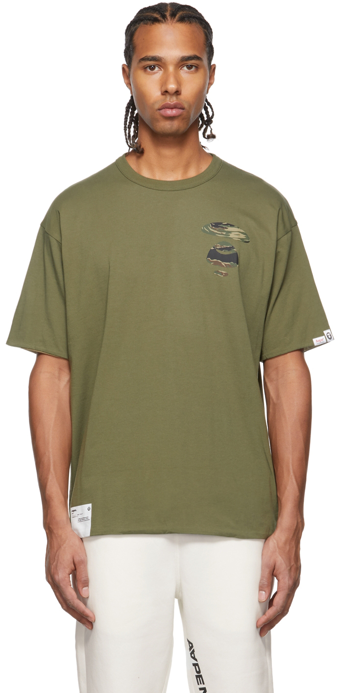 Reversible Khaki Graphic T-Shirt by 