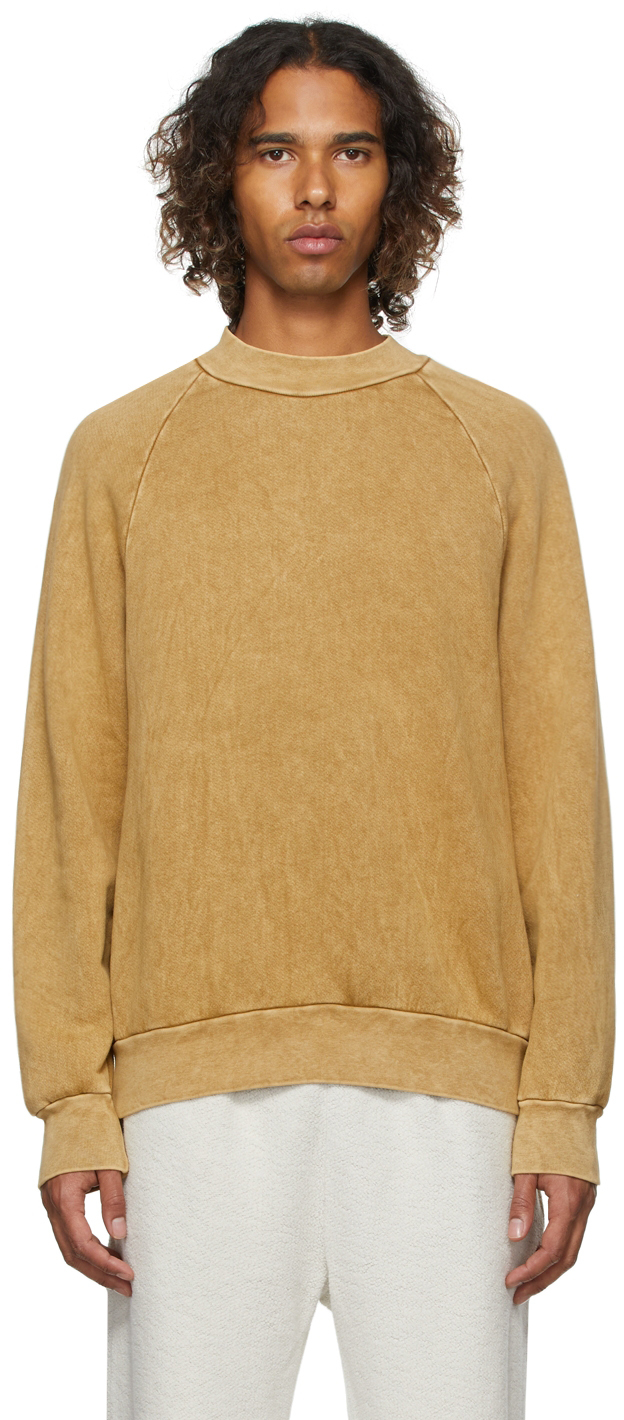 Les Tien: Mineral Wash Mock Neck Sweatshirt | SSENSE Canada