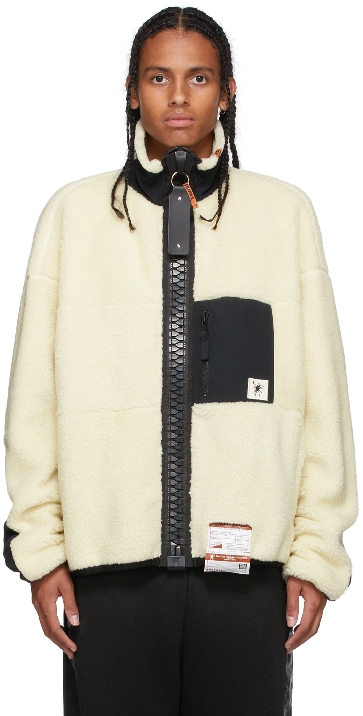 off white zip jacket