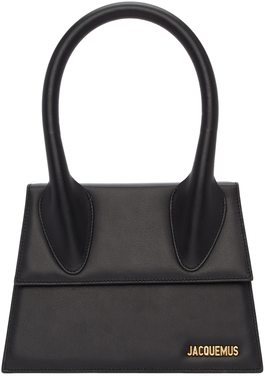 Jacquemus Black 'Le Grand Chiquito' Top Handle Bag SSENSE