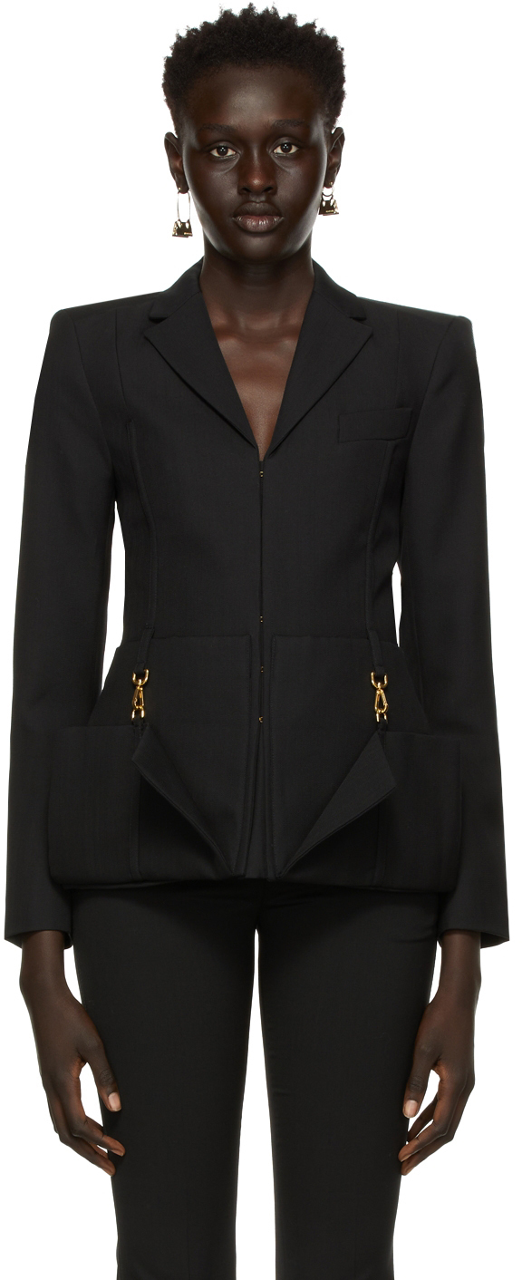 jacquemus black blazer