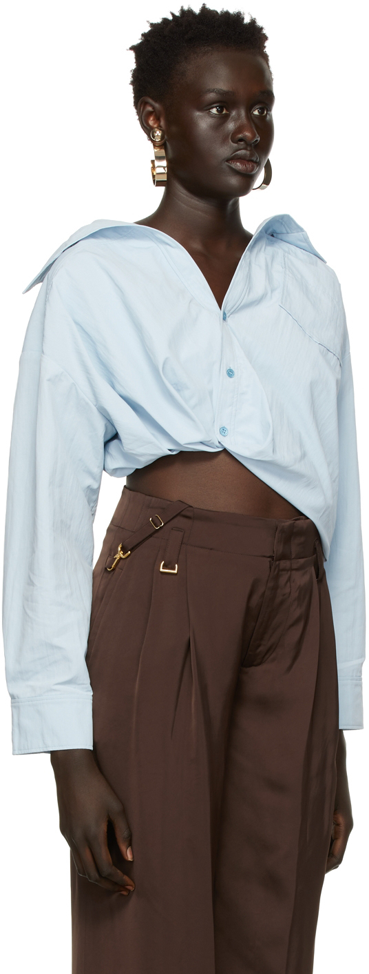 Jacquemus Blue 'La Chemise Mejean' Shirt | Smart Closet