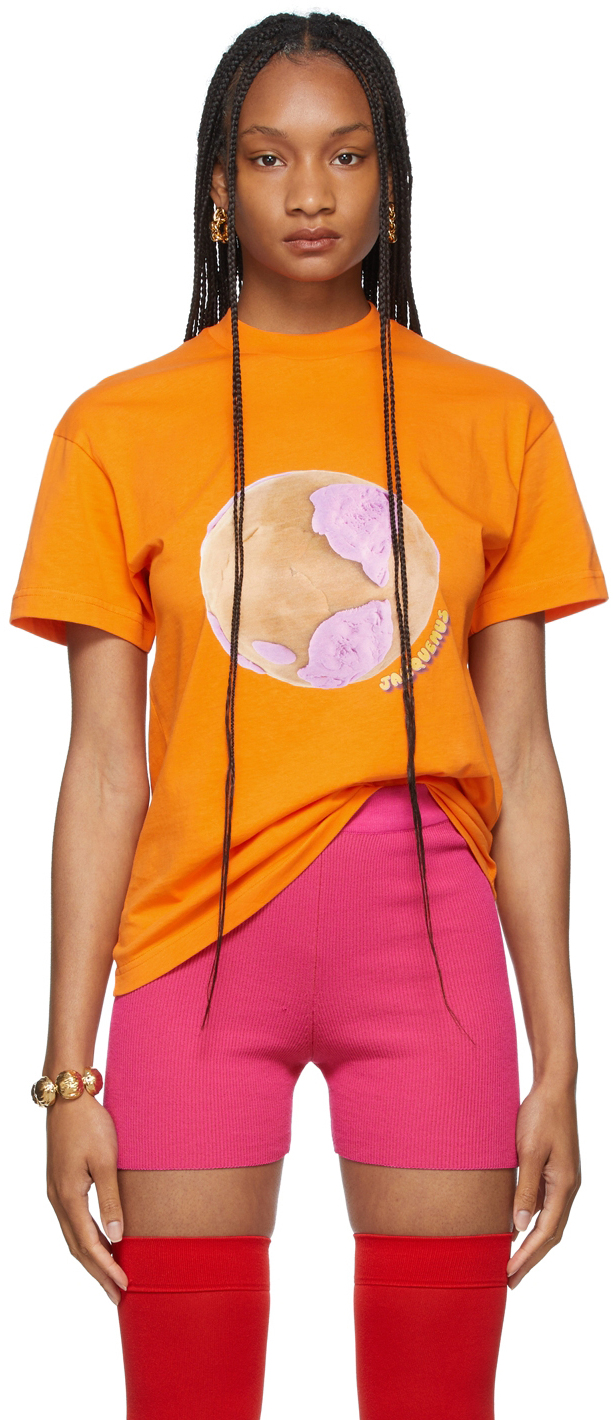 Jacquemus Orange La Montagne 'Le T-Shirt Monde' T-Shirt