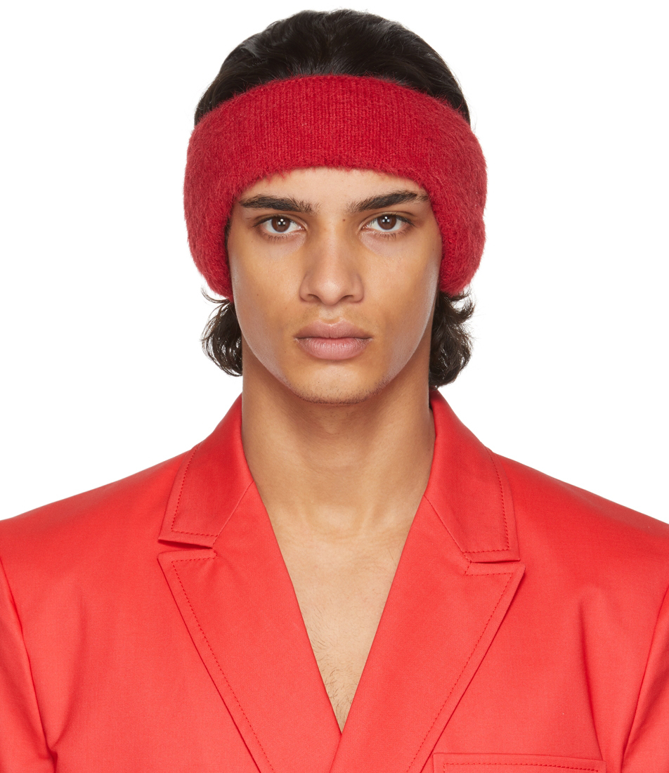 Jacquemus Red La Montagne 'Le Bandeau Neve' Headband