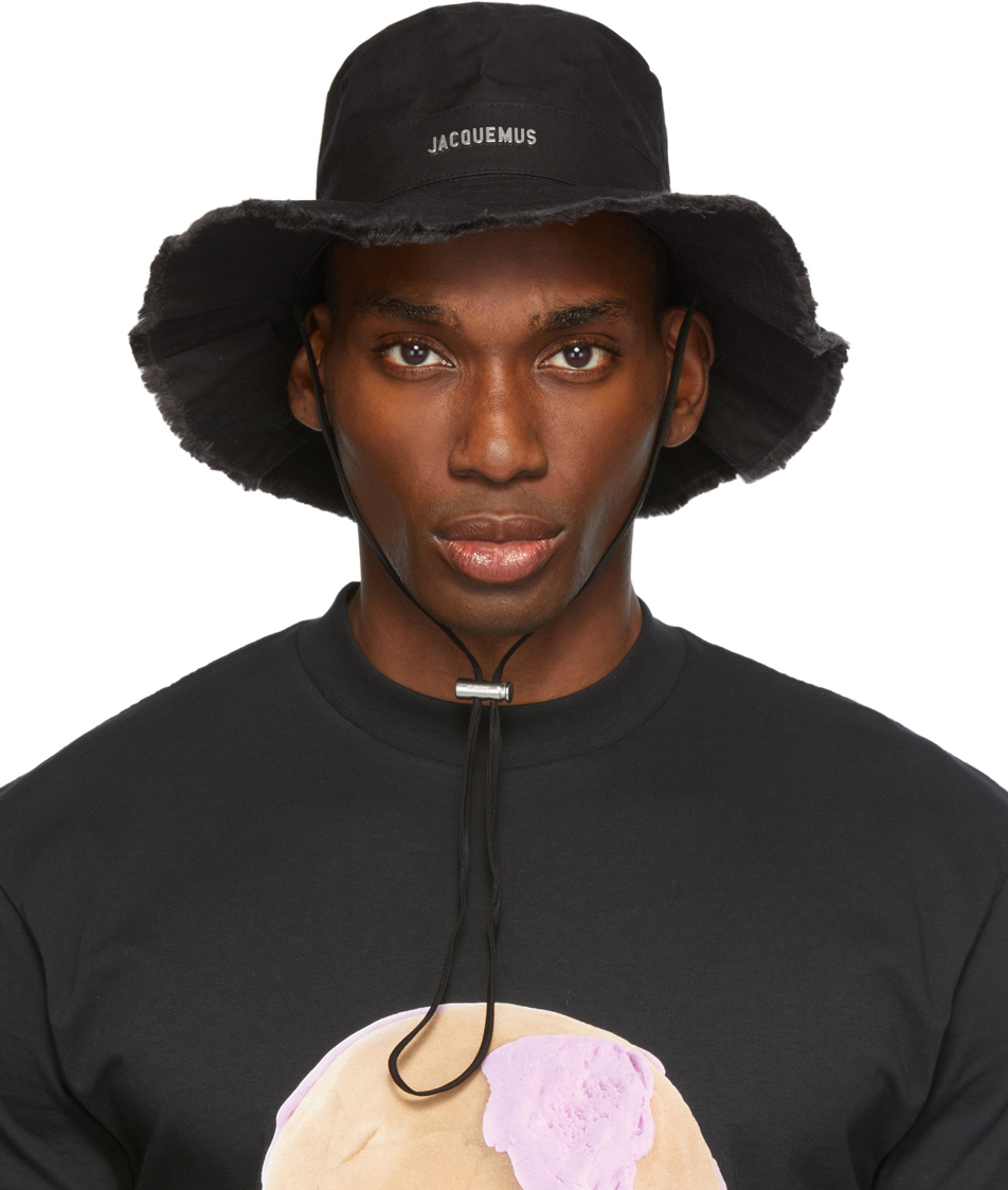Jacquemus Black La Montagne 'le Bob Artichaut' Bucket Hat | ModeSens