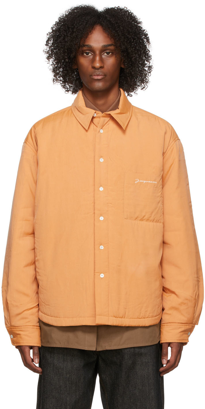 Jacquemus: Orange La Montagne 'La Chemise Boulanger' Shirt | SSENSE