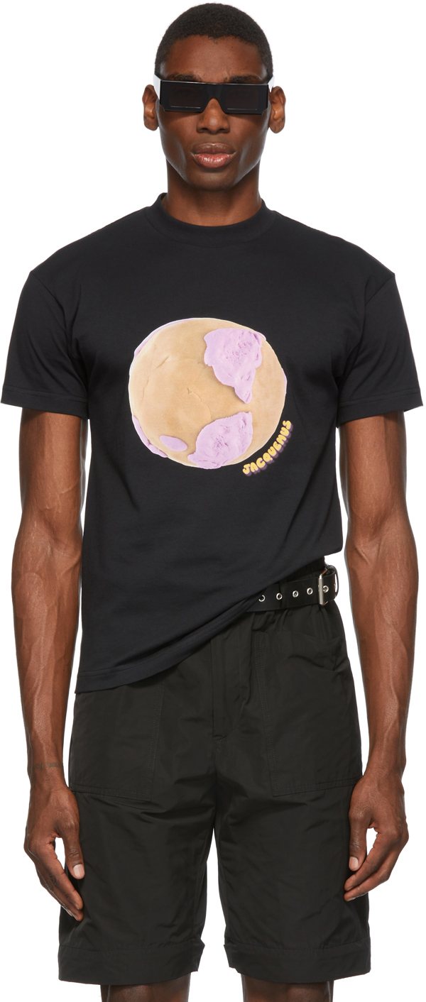 Jacquemus Black La Montagne 'Le T-Shirt Monde' T-Shirt