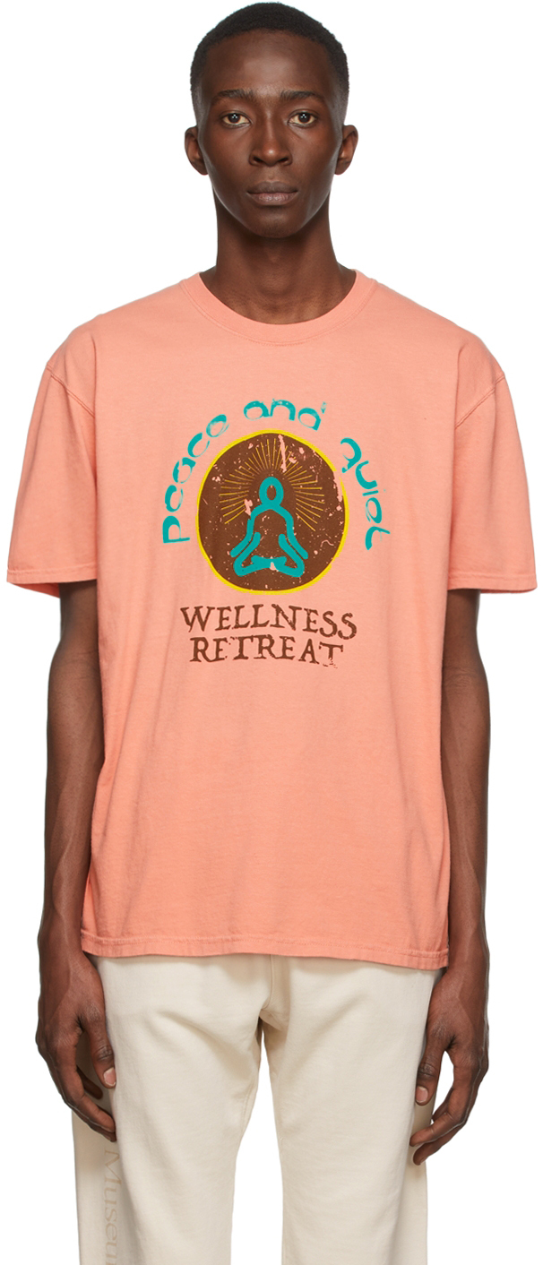 Museum of Peace & Quiet Orange Wellness Retreat T-Shirt | Smart Closet