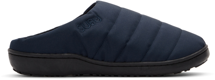 SUBU Navy Quilted Nannen Slippers