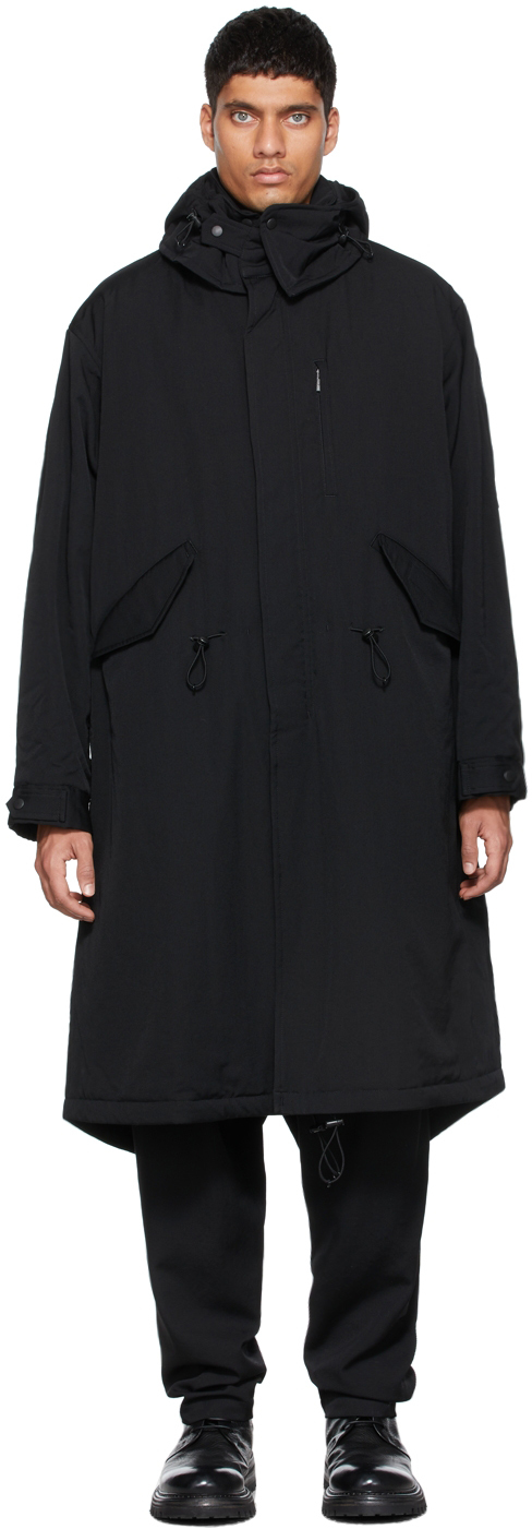 Yohji Yamamoto: Black Gabardine BOA Jacket | SSENSE