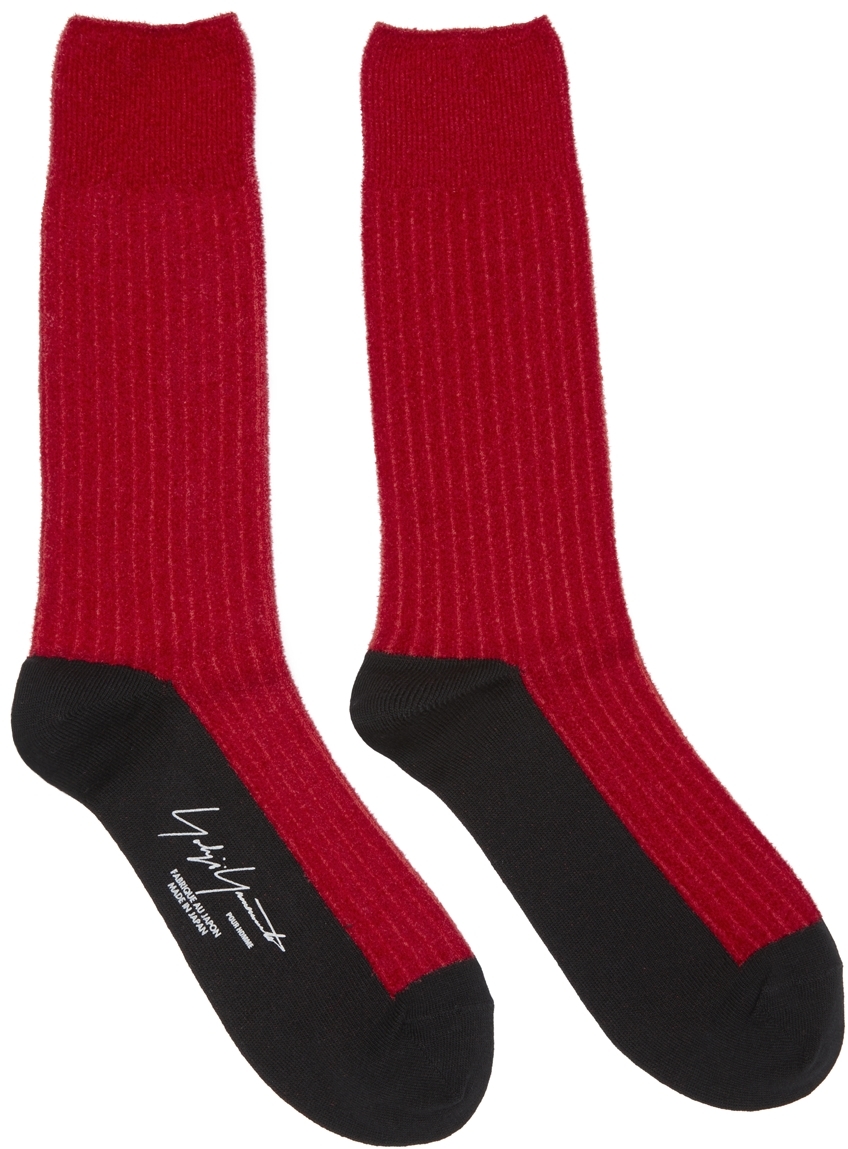 Yohji Yamamoto Red Mole Stitch Socks