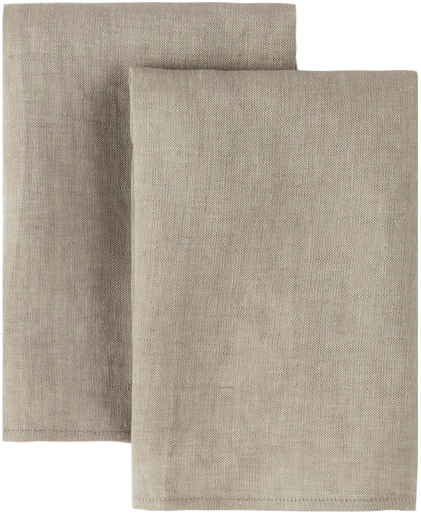 BASIC LINEN NAPKIN (PACK OF 2) - Gray / Beige