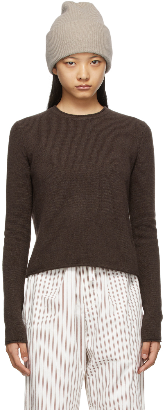 LISA YANG Brown Cashmere 'The Doreen' Sweater