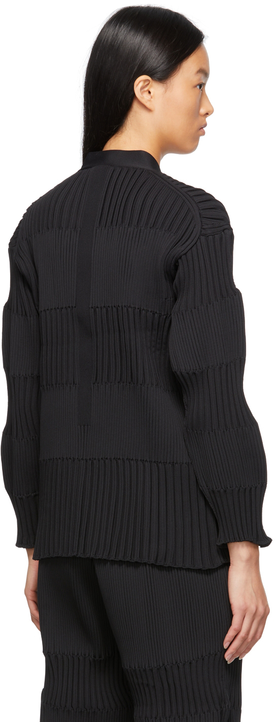 CFCL Black Fluted Cardigan | Smart Closet