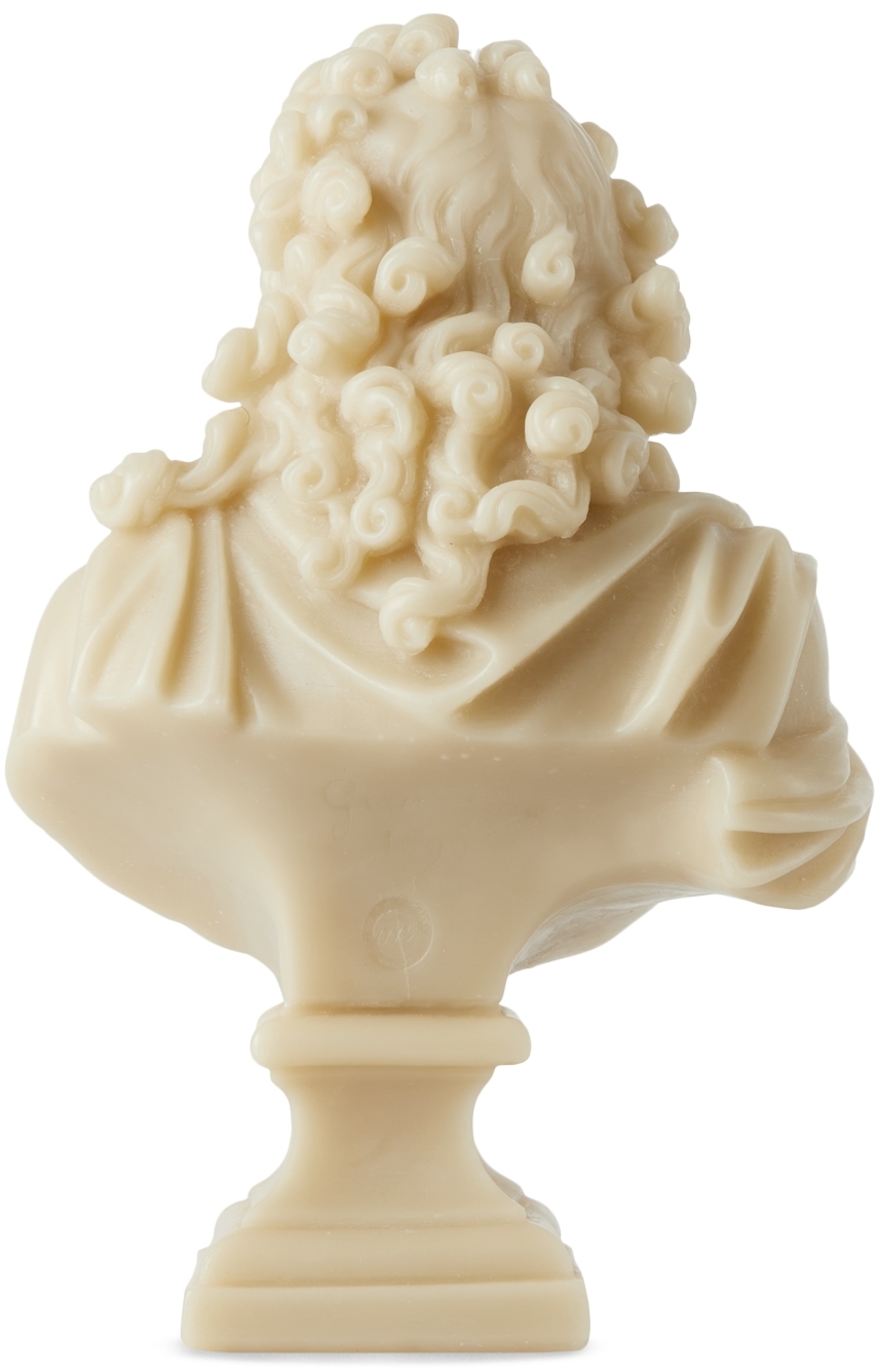 CIRE TRUDON BEIGE LOUIS XIV BUST CANDLE, 2.6 KG