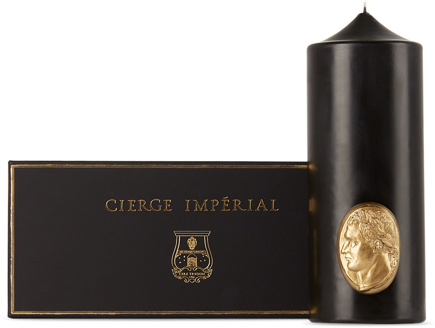 Cire Trudon Imperial Pillar Candle In Black
