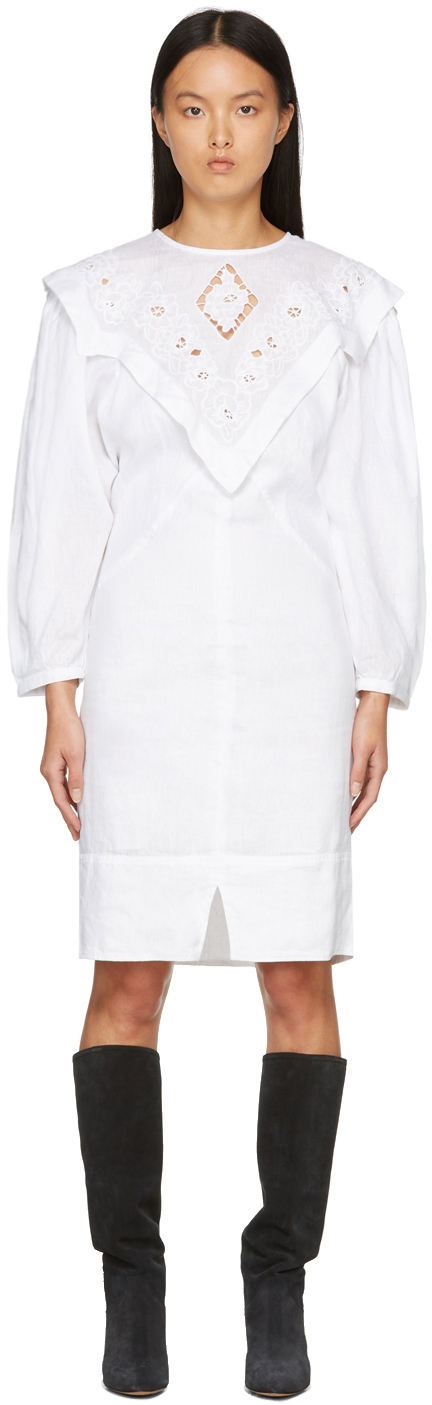 Linen Elysian Long Sleeve Dress by 