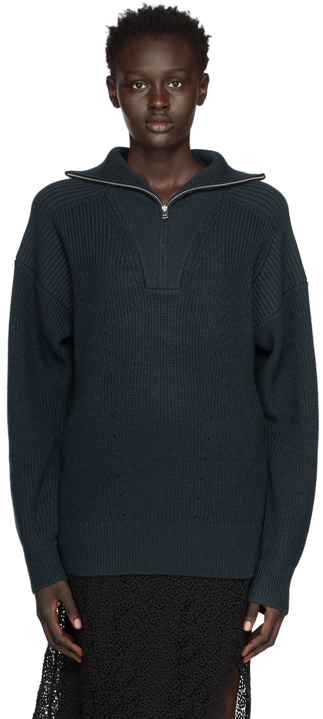 isabel marant half zip sweater