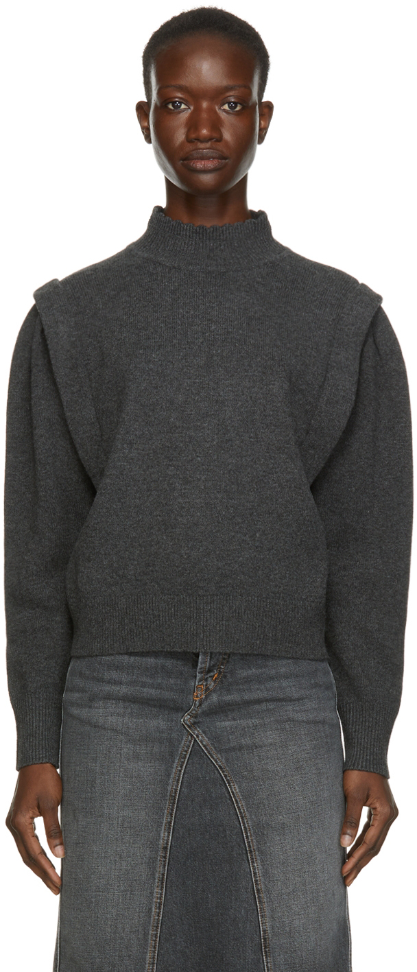 Grey Lucile Sweater by Isabel Marant Etoile on Sale